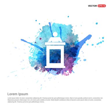 tribün düz simgesi