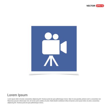 video kamera düz simgesi 