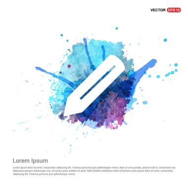 Düz tasarım kalem simgesi