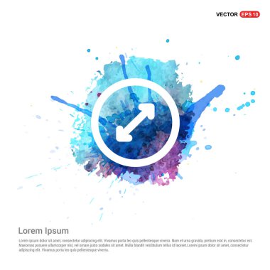 OK düğme düz simgesi