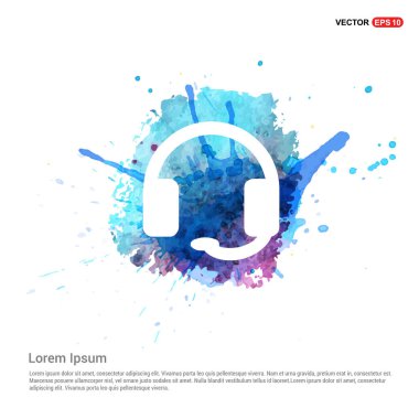 Kulaklık düz simgesi 