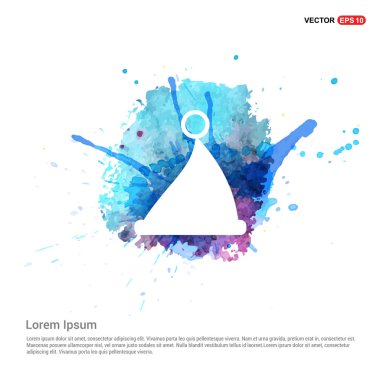 Noel şapka düz simgesi 