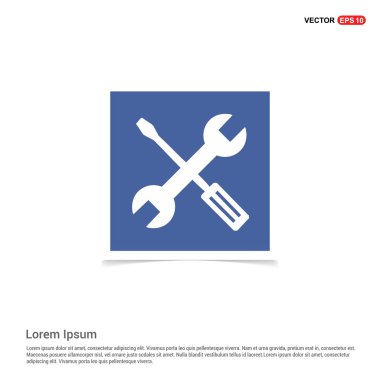İngiliz anahtarı ve tornavida araçlar simgesi
