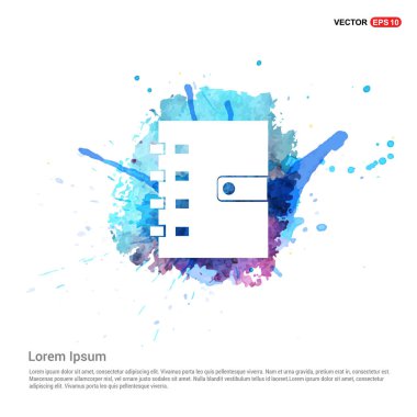 Not defteri düz simgesi