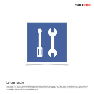 İngiliz anahtarı ve tornavida araçlar simgesi