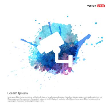 videocamera düz simgesi