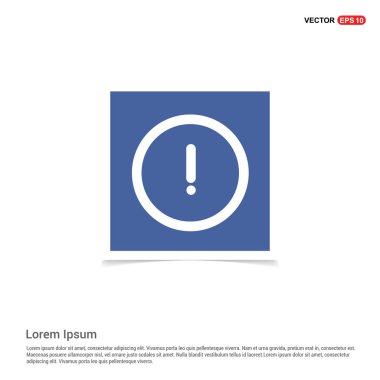 dikkat düğme düz simgesi