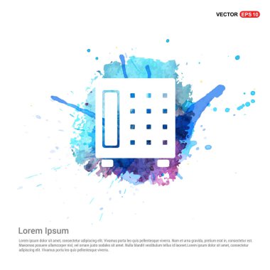 eski telefon düz simgesi