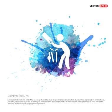 Beyzbol düz simgesi