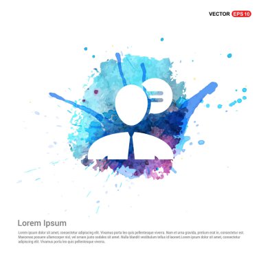 adam ve konuşma balonu simgesinin 