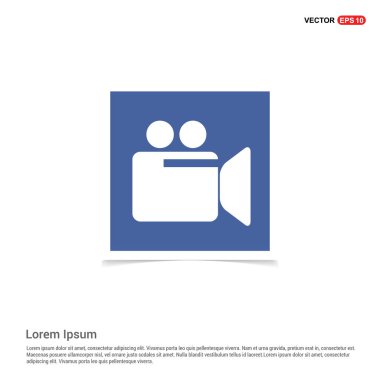 video kamera düz simgesi 