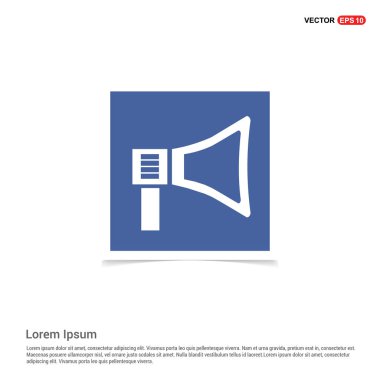 megafon veya hoparlör simgesini