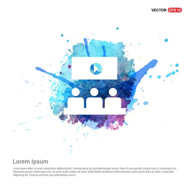 sunum tahtası düz simgesi