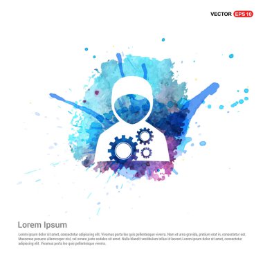 Tamirci düz simgesi