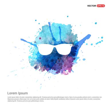 Güneş Gözlüğü Düz Simgesi