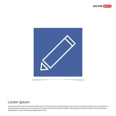Düz tasarım kalem simgesi
