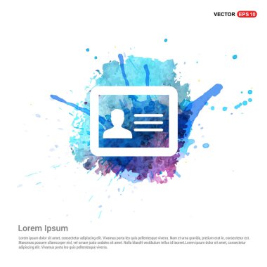 Kimlik kartı rozet simge