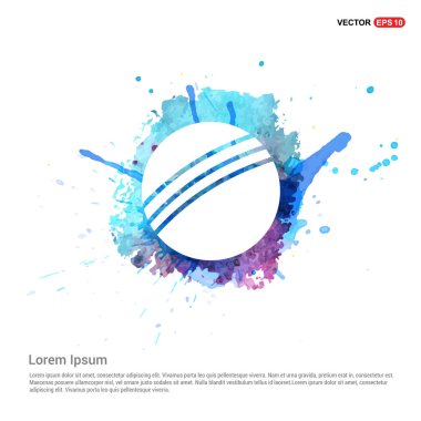 Beyzbol düz simgesi