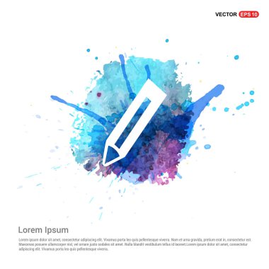 Düz tasarım kalem simgesi