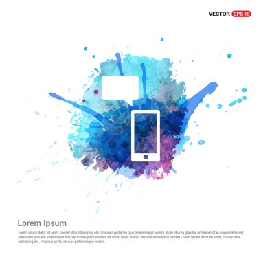 cep telefonu düz simgesi