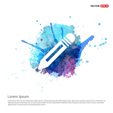 Düz tasarım kalem simgesi