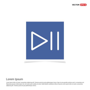 oynamak ve düğmeleri düz simgesi duraklatma