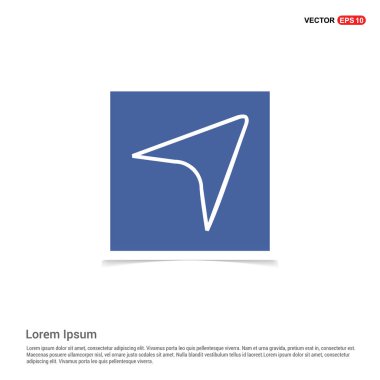 fare imleci düz simgesi