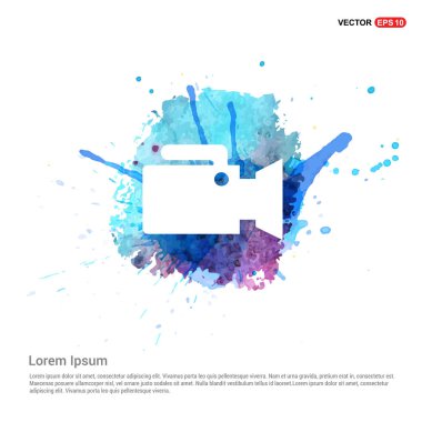 video kamera düz simgesi 