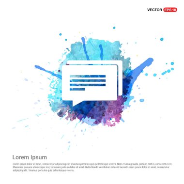 Konuşma kabarcıklar düz simgesini