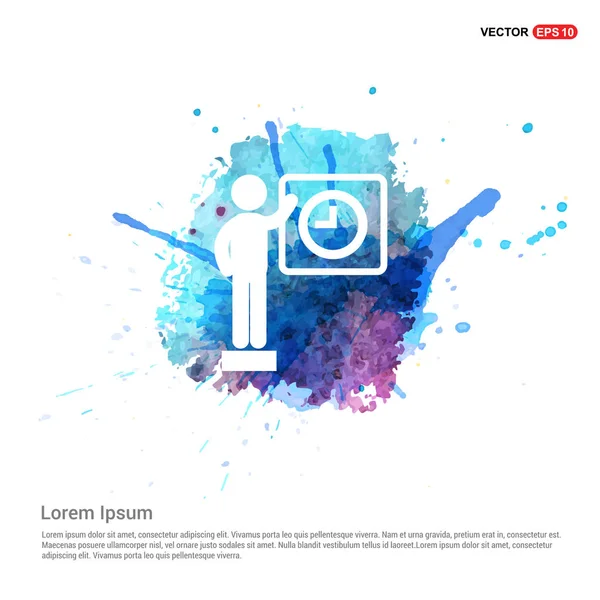 İşadamı Düz Simge