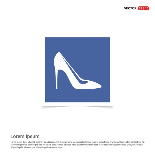 Kvinnliga högklackade sko ikonen — Stock vektor