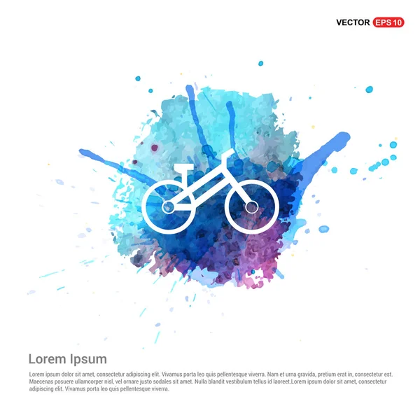 Bicicleta icono plano — Vector de stock