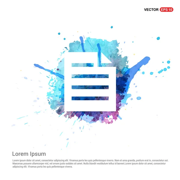 Paper Document Icon — Stock Vector