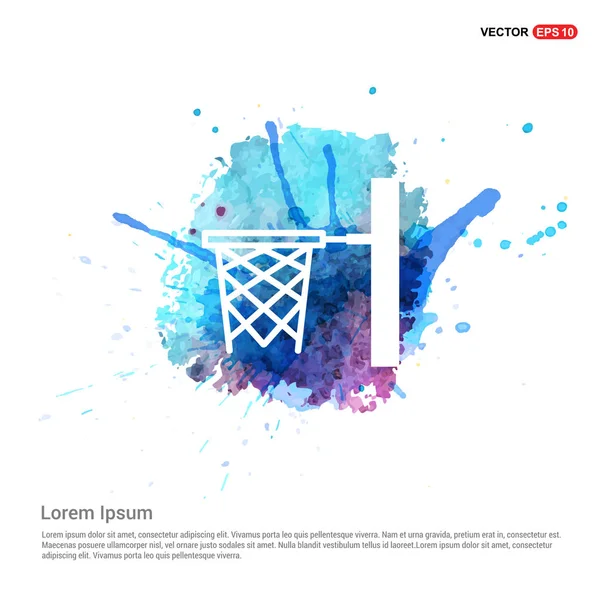 Basketball flat icon — Stock Vector