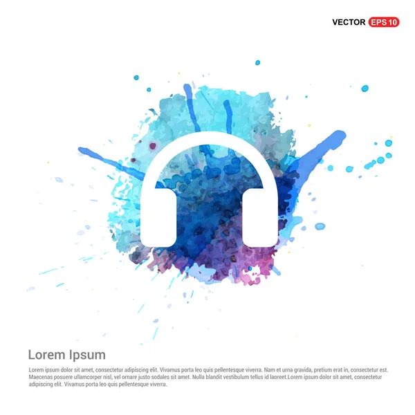 Kulaklık düz simgesi 