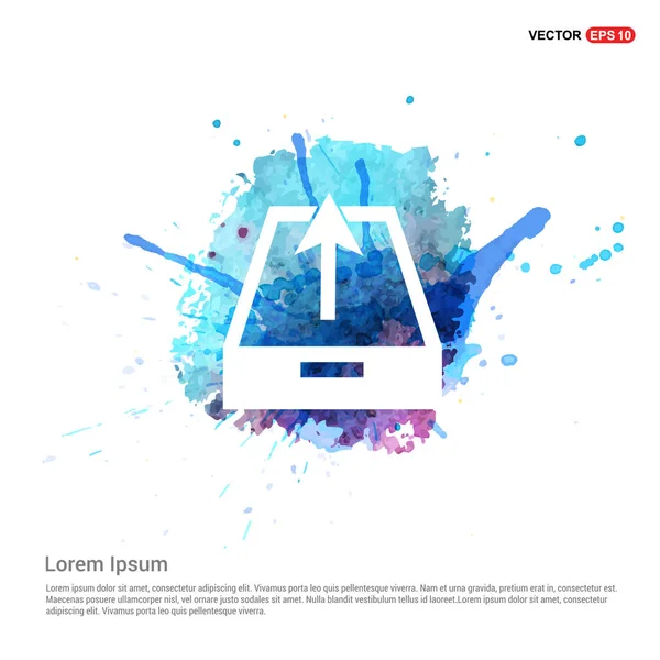 Arşiv kutusu ile ok simgesi