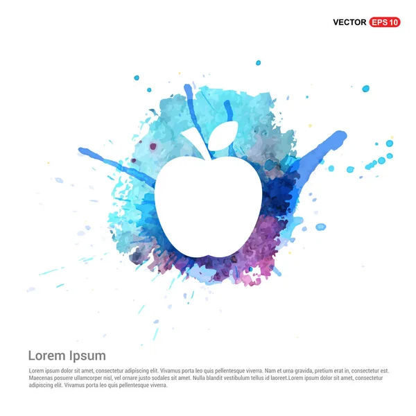 Apple фрукти значок — стоковий вектор