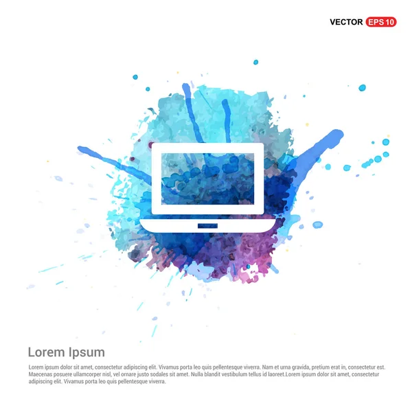 Laptop computer icoon — Stockvector