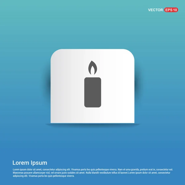 Burning candle icon — Stock Vector