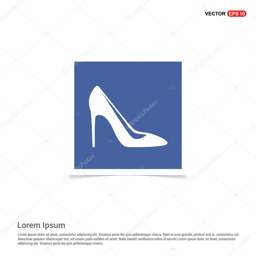 female high heel shoe icon 