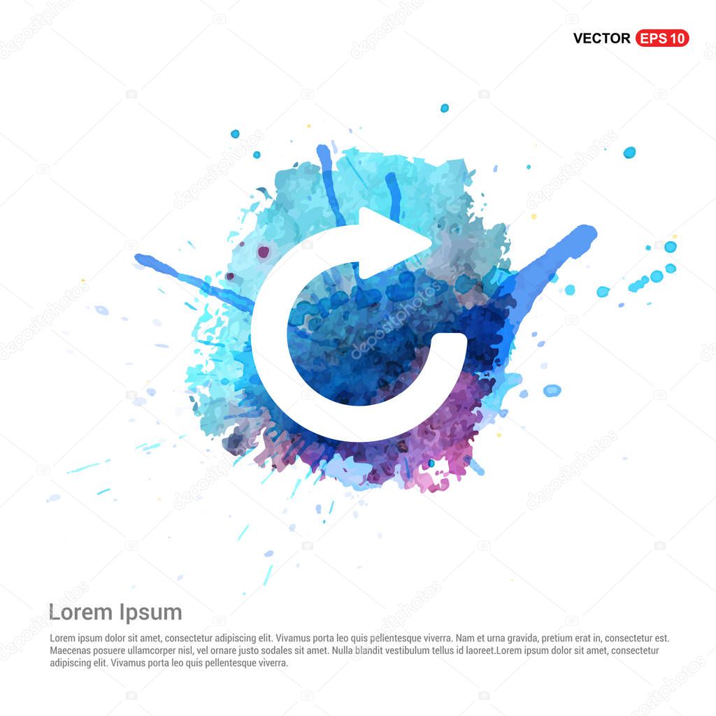 Reload arrow icon. vector illustration