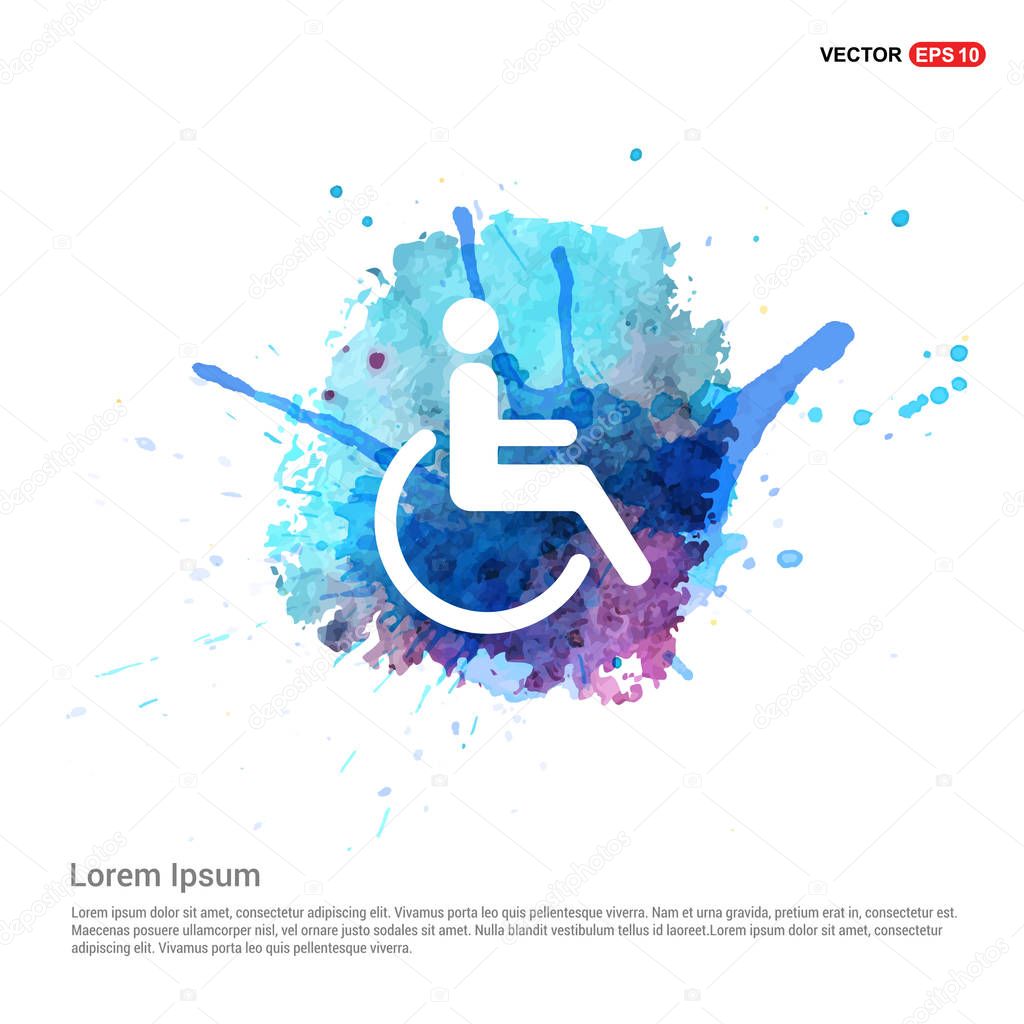  Disabled person icon.
