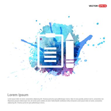  Denetim listesi ve kalem düz simgesi