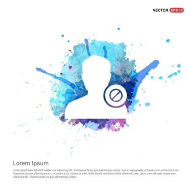 Blok kullanıcı simgesi