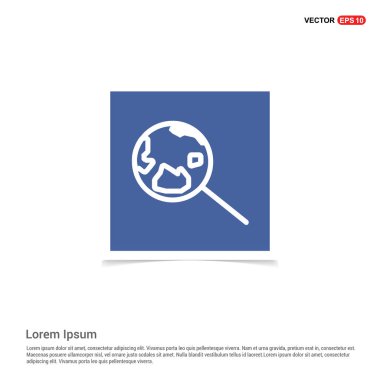 Büyüteç düz simge