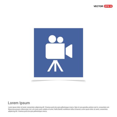 video kamera düz simgesi 