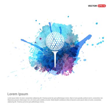 Golf topu logo simge