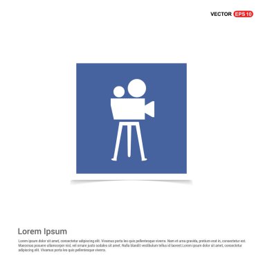 video kamera düz simgesi 