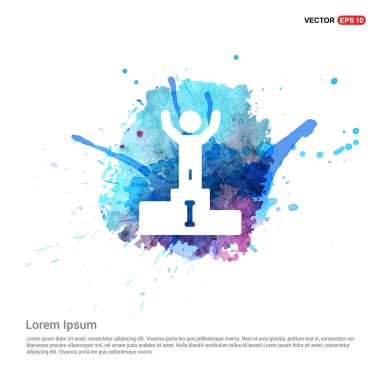 kazanan düz simgesi