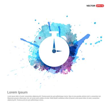 Stopwatch Düz Simgesi